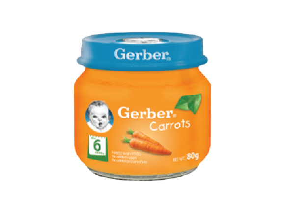 Gerber 1st Foods Carrots Packshot