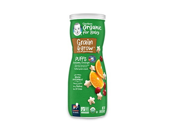 Gerber Organic Puffs Cranberry Orange Gerber Organic Puffs Cranberry Orange