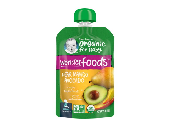 GERBER Organic Pouch Puree - Pear Mango Avocado