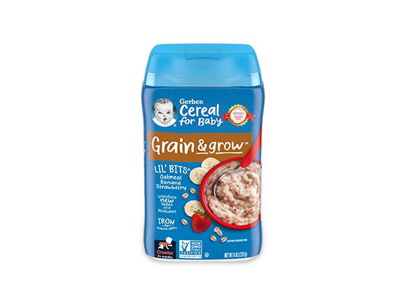 Gerber lil' bits Oatmeal Banana Strawberry