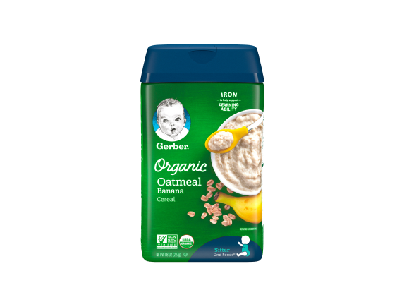 GERBER Organic Cereal - Oatmeal Banana