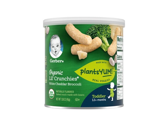 Gerber Organic Lil’ Crunchies White Cheddar Broccoli