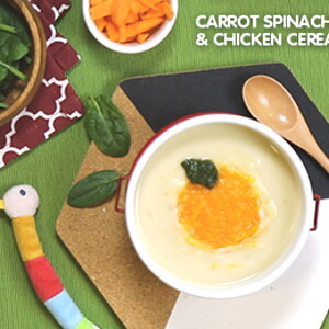 Carrot, Spinach, Rice & Chicken Cereal