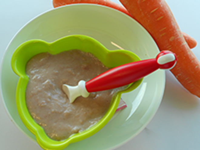 Carrot with Brown Rice Cereal